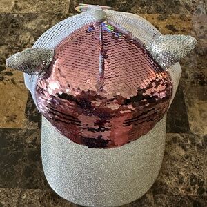 New Girl’s Skechers Pink / Silver Adjustable Hat.